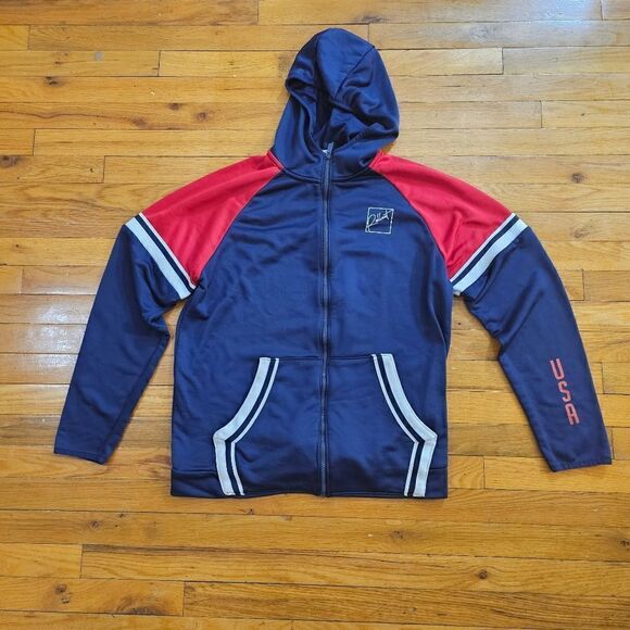 Holloway Men’s Blue Full Zip Up Jacket Sweater Size L - Picture 1 of 8